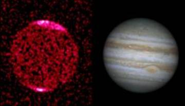 Большое рентгеновское пятно на Юпитере