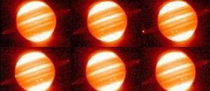Красные кольца вокруг Юпитера