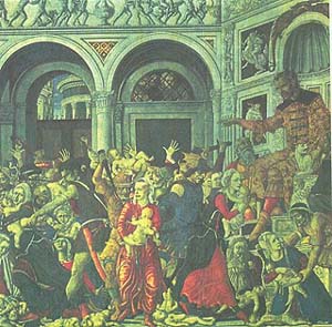 Маттео ди Джованни. Избиение младенцев. 1488. Неаполь. Национальная галерея